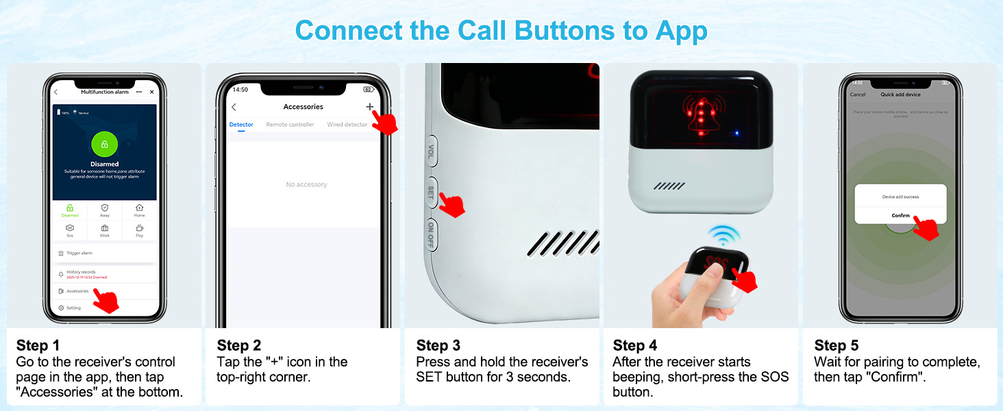 call button & caregiver pager system