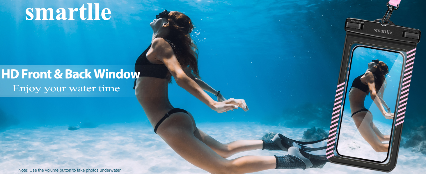 waterproof phone pouch protector water case holder under water park Vacation travel Essentials