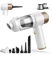 Vizeusvac Car Vacuum Cleaner, 16000PA Mini Car Vacuum Cordless Powerful, 7 in 1 Portable Handheld...