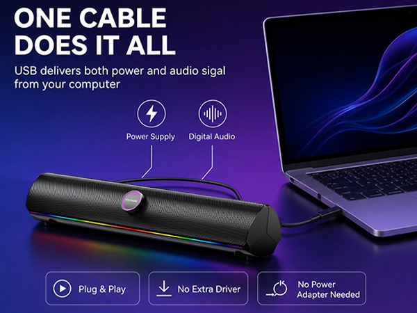 Computer Speakers for Desktop PC