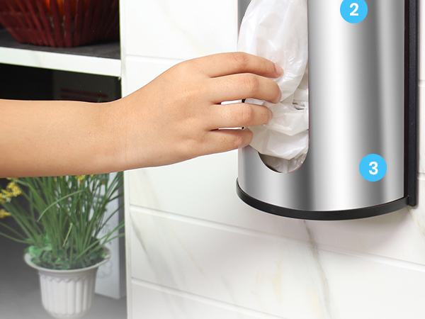 wall mount plastic bag holder plastic bag dispenser wall mount bag dispenser for plastic bags