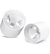 ZLY 2PCS Golf Hole Cup,ABS Ivory White Plastic Golf Cups,Dimension 4" Depth, Diameter 4 1/4 inche...