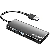 SmartQ USB Reader Aluminum 2-in-1 USB A Hub, microSD and SD Card Reader, USB 3.0 - Compatible wit...
