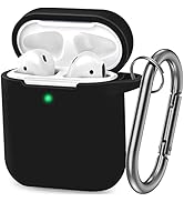 ATUAT Compatible with AirPods Case Cover, Full Protective Silicone Skin Dust-Proof Designed for A...