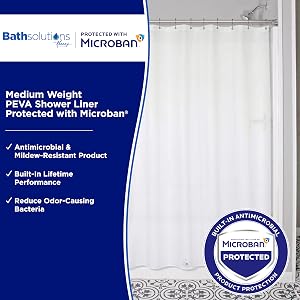 Microban_Medium Weight PEVA Shwr Liner_Main Image_Frost