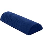 Carex Memory Foam Lumbar Pillow and Leg Pillow - Half Moon Pillow For Lower Back, Knee - Bolster ...