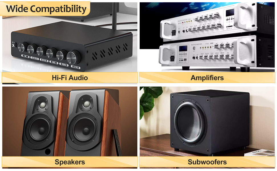 gold plated bi-wire speaker cable speaker wire spade connectors audiophile speaker cable wire