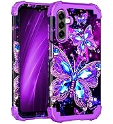 Miqala for Galaxy A26 5G Case,Glow in The Dark Three Layer Heavy Duty Shockproof Full Body Hard P...