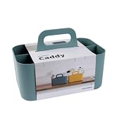BLUE GINKGO Multipurpose Caddy Organizer - Stackable Plastic Caddy with Handle | Desk, Makeup, Do...