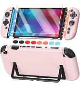 Switch 2 Cute Cover Case, Dockable Hard Protective Shell for Nintendo Switch 2, Split Design, Sli...