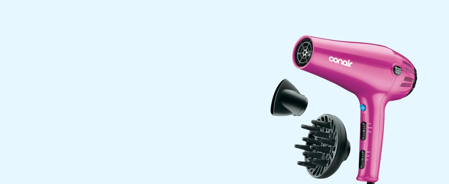 Hair dryer with components
