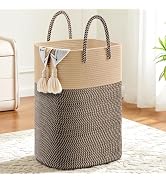 Artfeel Laundry Basket,Woven Cotton Rope Laundry Hamper,60L Versatile Storage for Dirty Clothes,B...