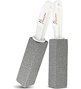MARYTON Pumice Stone with Handle for Cleaning Toilet Bowl Ring and Hard Water Stains Pack of 2 (G...