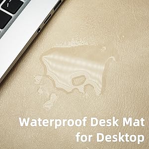 white desk mat