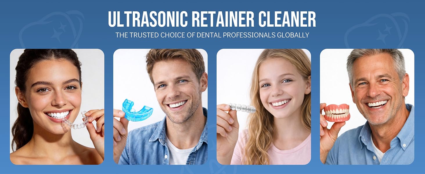 dental pod ultrasonic cleaner for retainers