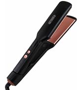 OHUP Flat Iron Hair Straightener for All Hair Types | Fast Heating Straightener for Quick and Smo...