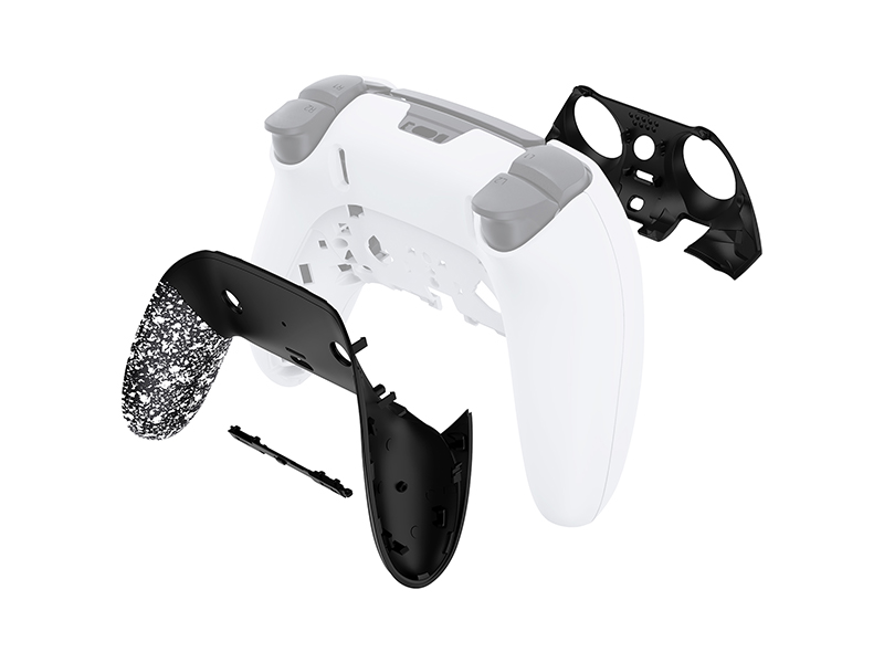 eXtremeRate Top Bottom Decorative Trim Shell For ps5 Edge Controller Replacement Shell Plates Cover