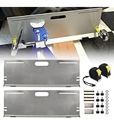 RULLINE Stainless Steel Wheel Alignment Tool Plates, 2-Pack Toe Alignment Tool with Tape Measures...