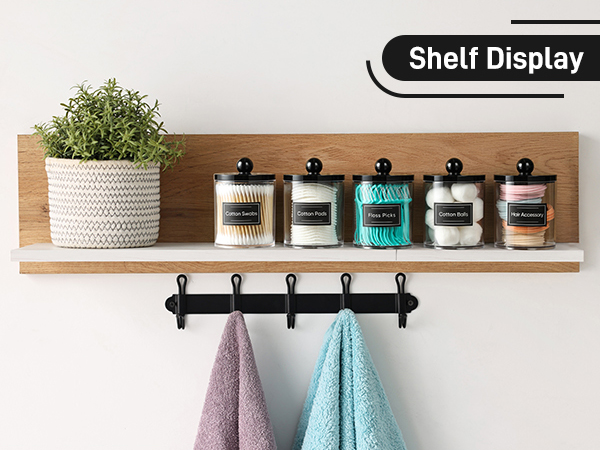qtip holder dispenser bathroom canisters