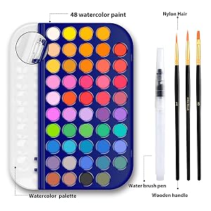 watercolour paint set