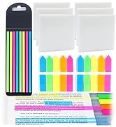 960Pcs Transparent Sticky Note Pads Set,Clear Sticky Notes Long Page Markers Sticky Index Tabs, A...