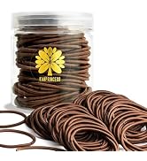 KANPRINCESS Brown Hair Ties, Ponytail Holders No Damage For Women, Elastic Hair Bands For Thin an...