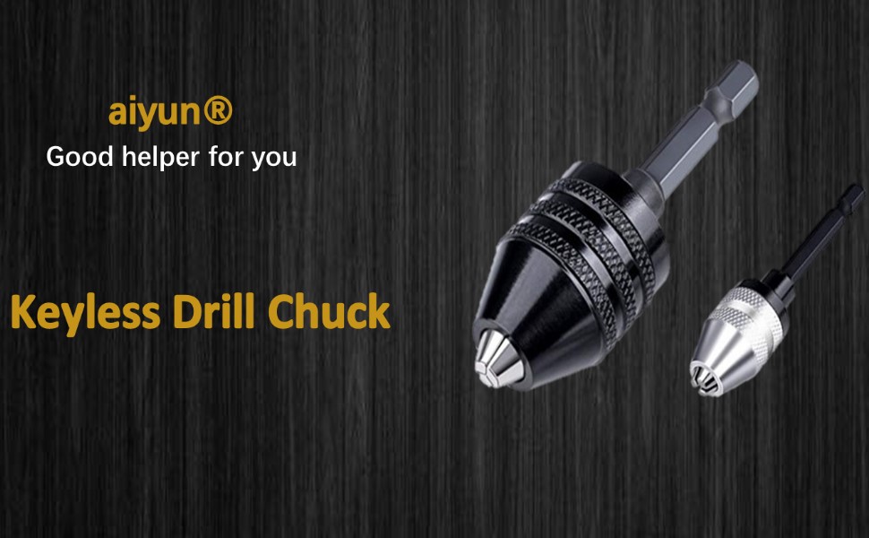 Keyless drill chuck 2-piece