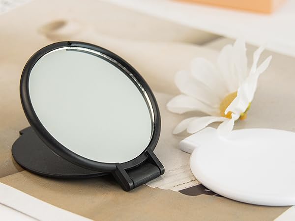 compact pocket mini small folding cute makeup purse mirror bulk set of 12 for women as gift favor