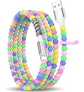 ACANDYA MFi-Certified Charger Cable for Apple iPhone 14 13 Pro 3.3ft Beaded Phone Charging Cord f...