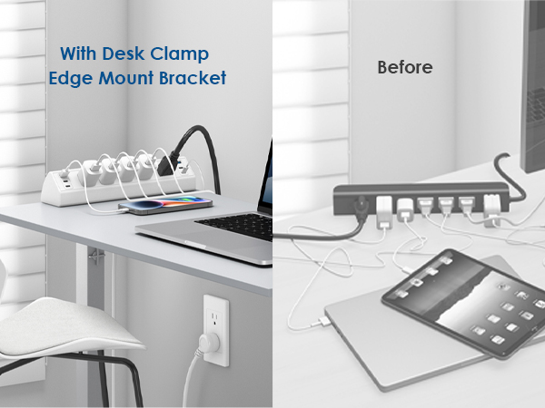 desktop clamp usb charger