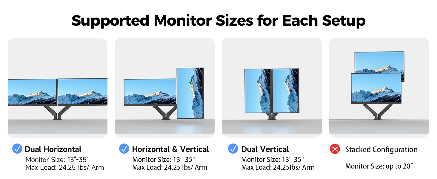 dual monitor stand