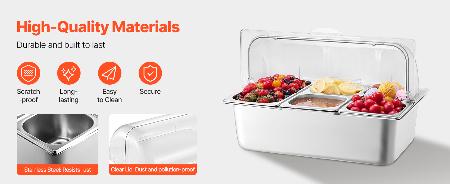 ice cooled food display rack