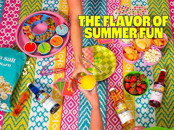 easy to make snow cones with ice right from the freezer