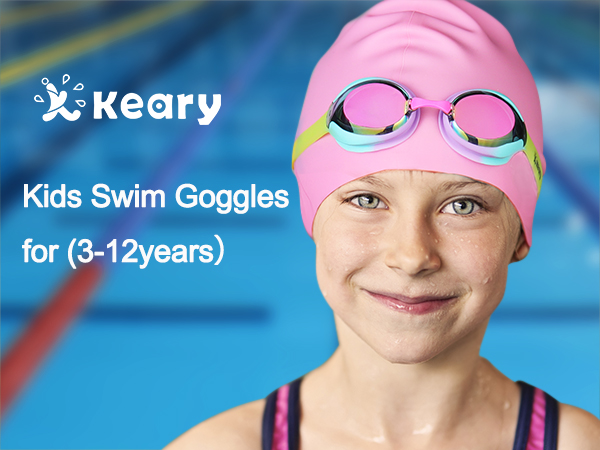 Keary kids swimming goggles3-12