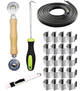 Screen Door Tool Kit - 20 Pieces Screen Installer Clips with Screen Spline(32 ft) and Screen Roll...