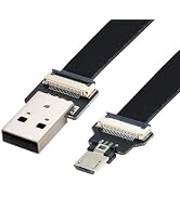 chenyang Micro USB Flat Cable USB 2.0 Male to Micro USB Male Ribbon Flex Extension Cable Adapter ...