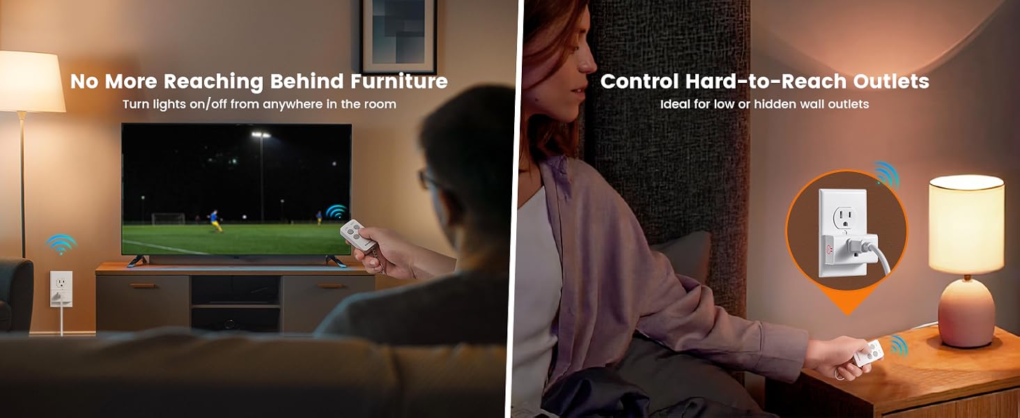 Turn lights on/off from anywhere in the room