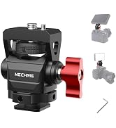 Mechrig Camera Monitor Mount with Cold Shoe, Aluminum Cold Shoe Mount Adapter with 1/4? Screw for...
