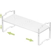 Jojocross Expandable Shelf for Cabinet Organizer Adjustable Stackable Spice Rack at Kitchen and B...
