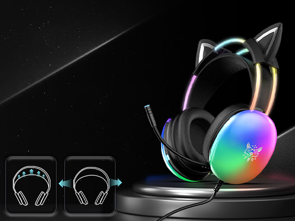 Headset of Adjustable headband