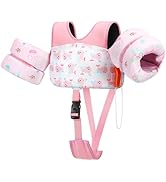 HeySplash Toddler Swim Vest, Toddler Floaties Fit 13-30/22-44 Lbs,Kids Swim Jacket with Adjustabl...