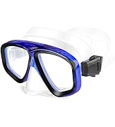 XDX Kids Goggles for Swimming 4-14, 1 Pack Anti Fog Snorkel Mask Diving Mask, Swim Goggles with N...