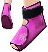 Conbella Ankle Ice Pack Wrap for Swelling, Reusable Hot Cold Gel Foot Ice Pack Wrap for Plantar F...