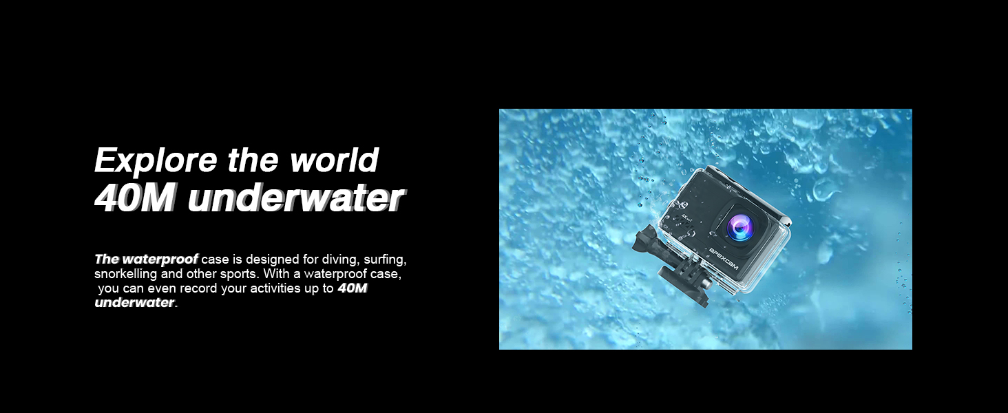 40m underwater