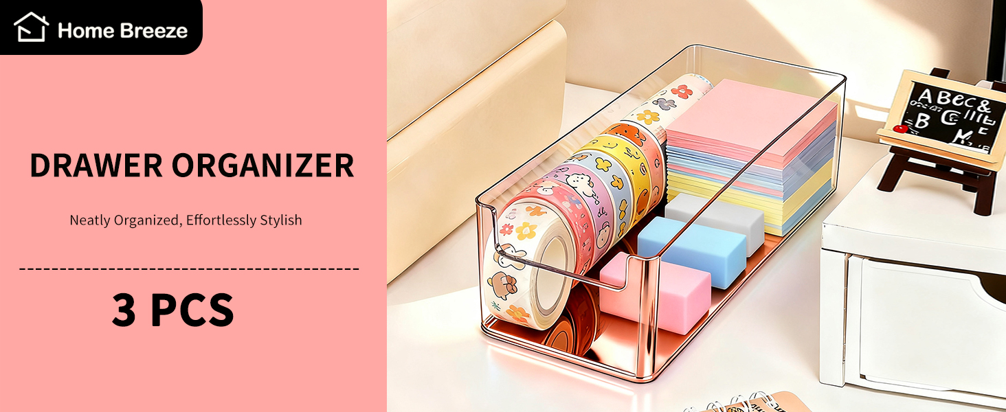 3 pcs drawer organizer