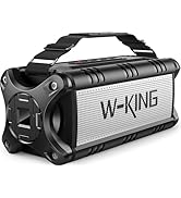 W-KING 90W Max Loud Bluetooth Speaker, IPX6 Waterproof Portable Speakers Wireless Bluetooth, 50W ...