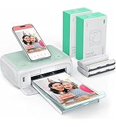 YOTON Photo Printer with 108 Sheets (4"x6") & 2 Ink Ribbon, Support AR Video Printing, WiFi Conne...