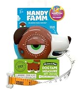 Handy Famm 8ft Interactive Dog Tape Measure for Kids with Level & Angle Finder, Montessori Educat...