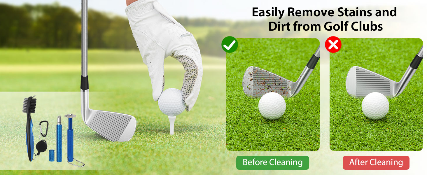 Easily Remove Stains and Dirt from Golf Clubs