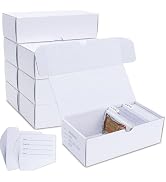 Leyzan Trading-Card Storage Box, 8-Pack • 400 Count Corrugated Cardboard Storage Box with divider...